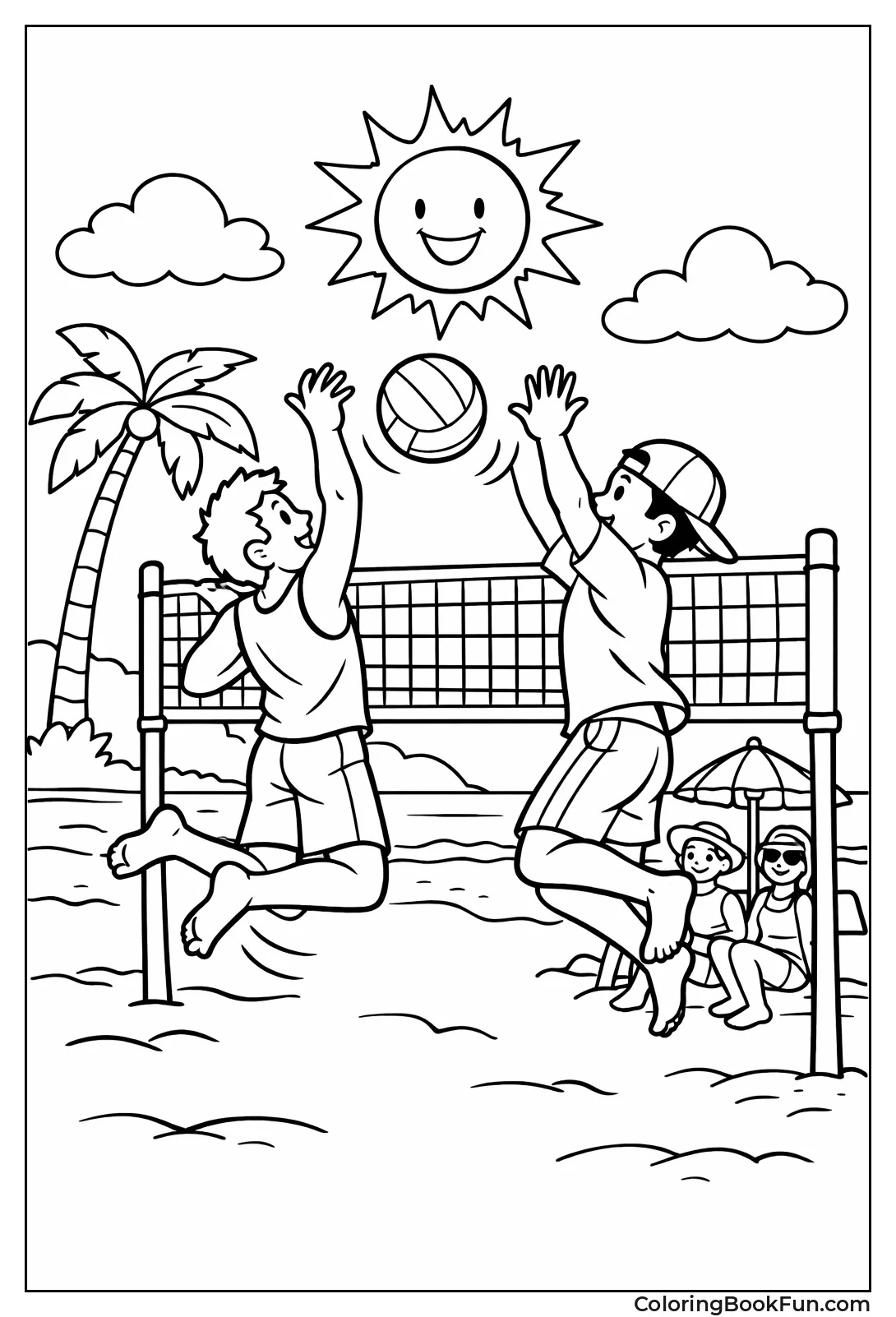 Beach Volleyball Game
