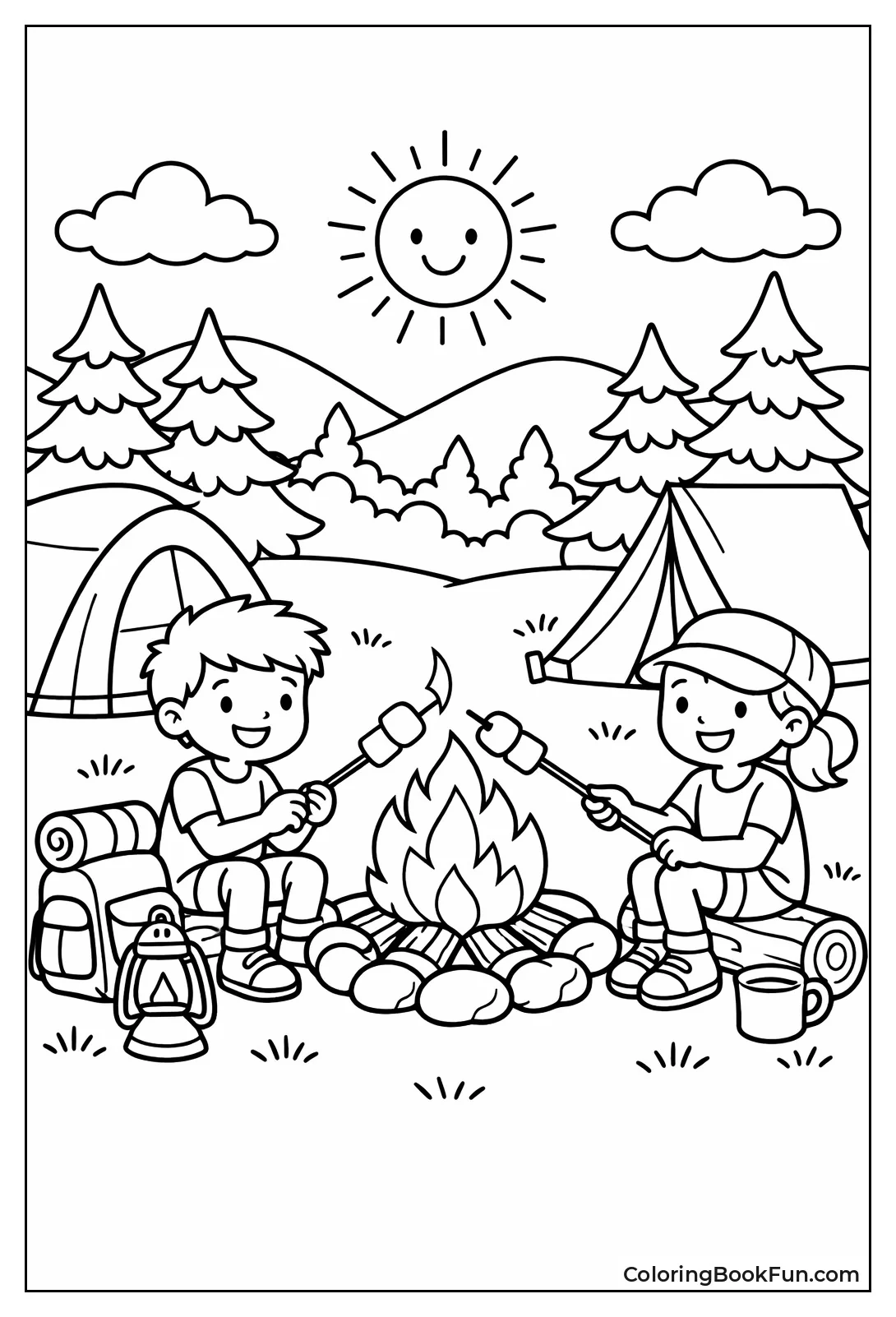 Kids Roast Summer Marshmallows