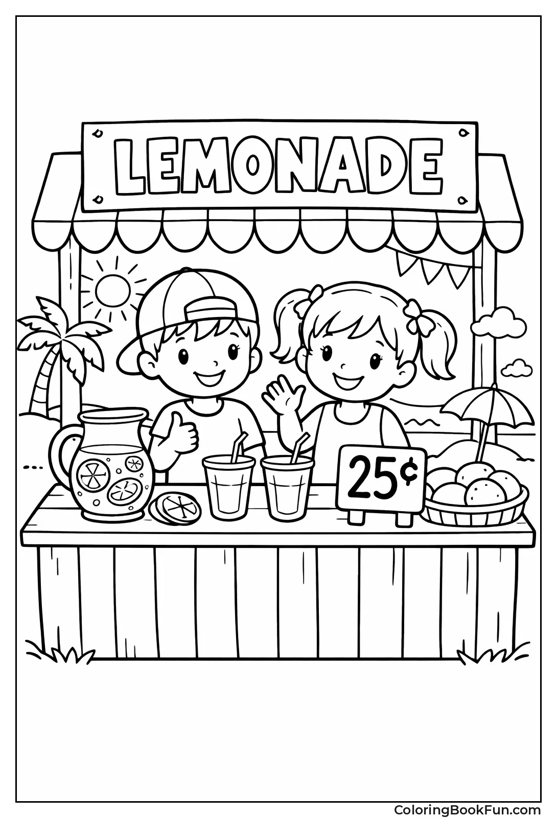 Kids at Lemonade Stand