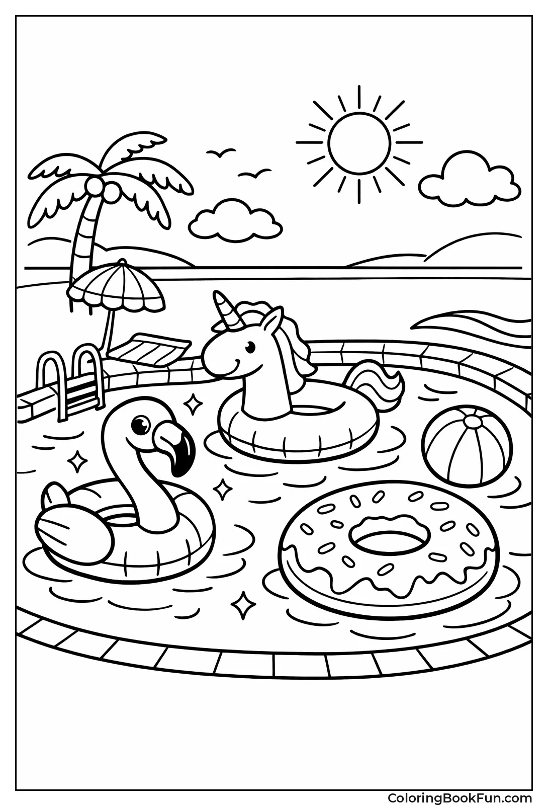 Pool with Fun Floaties