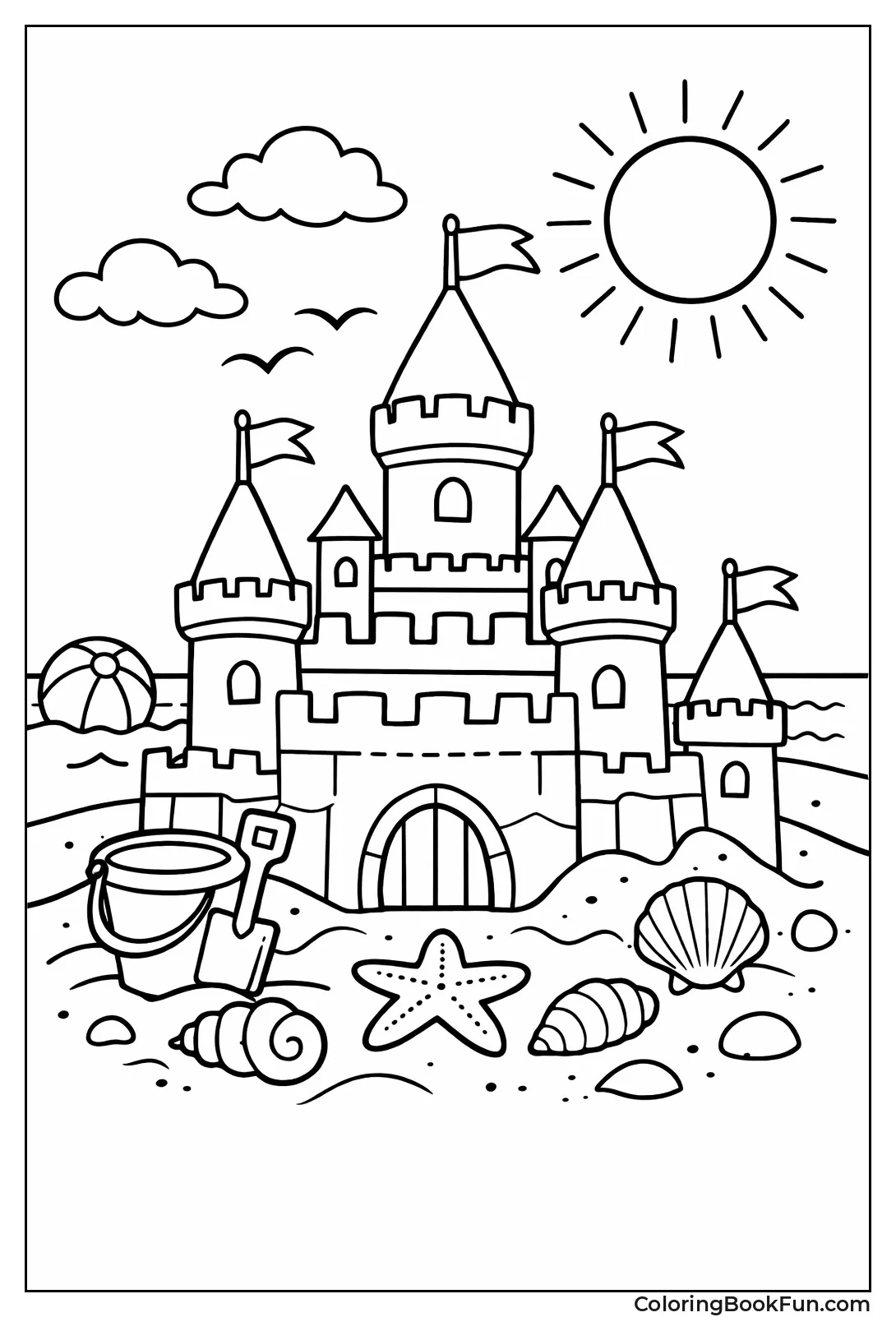 Detailed Sandcastle Kingdom