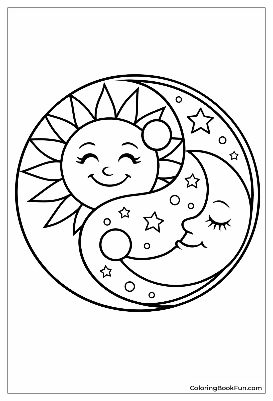 Sun Balances with Calm Moon