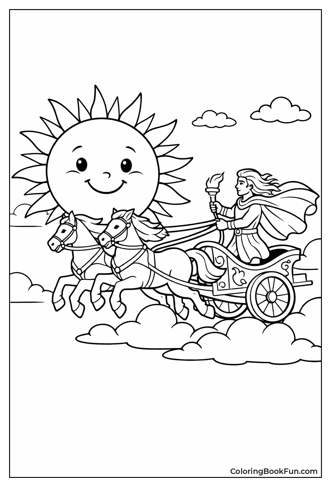 Chariot Pulling Sun Across Sky