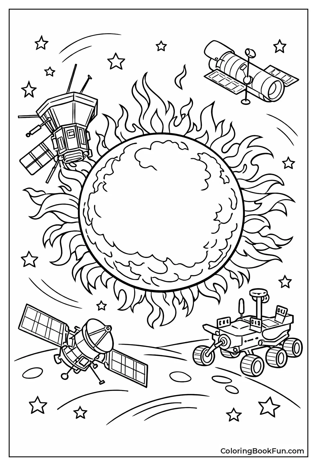 NASA Sun with Flares
