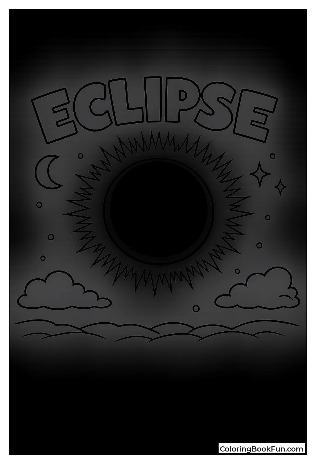 Moon Blocking Sun Eclipse