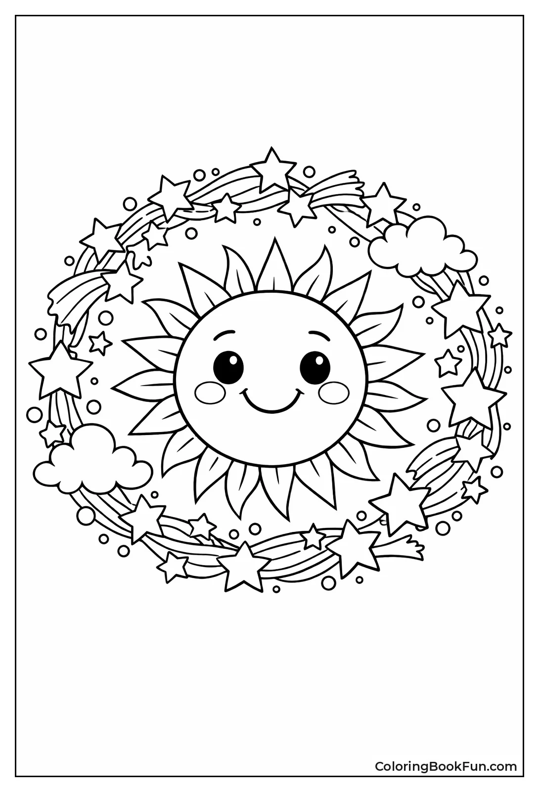 Sun Ray Wreath Frame