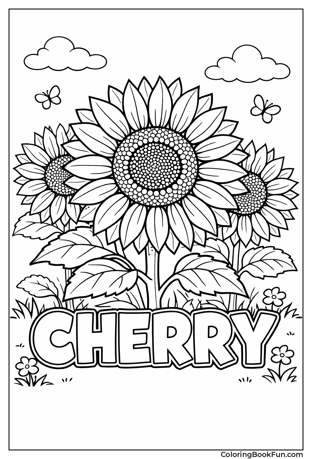 Dark Red Chocolate Cherry Sunflower
