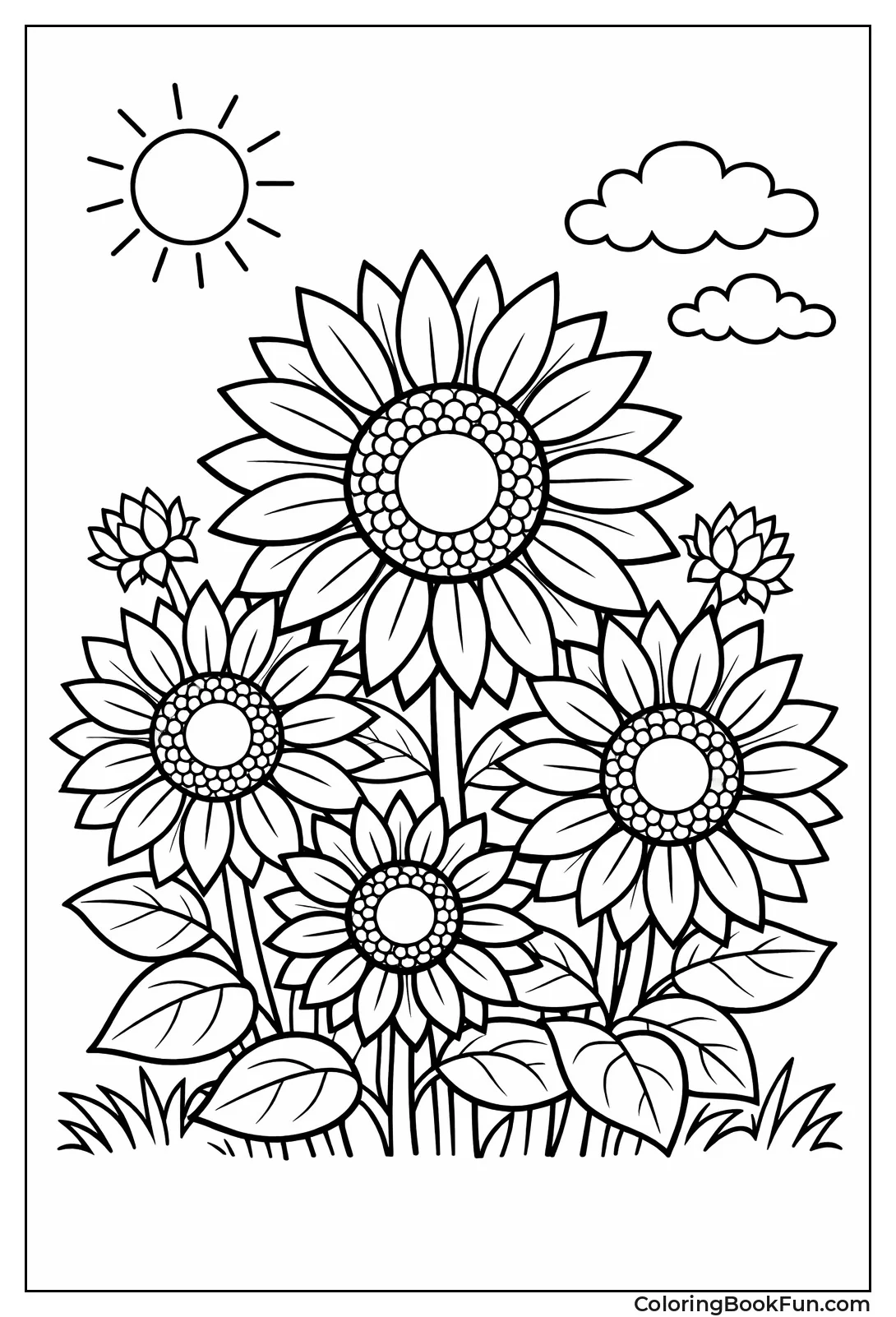 Cluster of Sunflowers