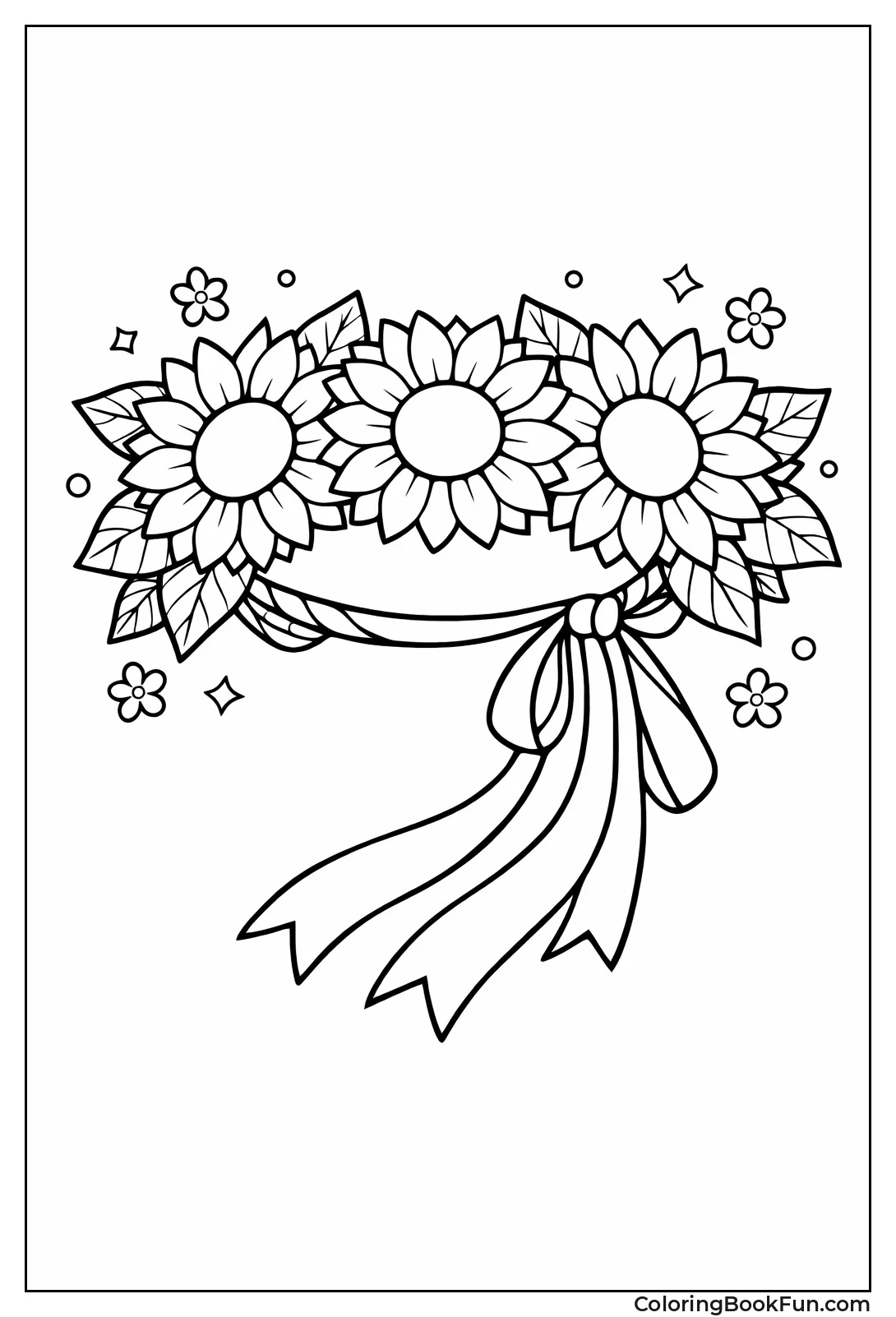 Sunflower Crown Headband