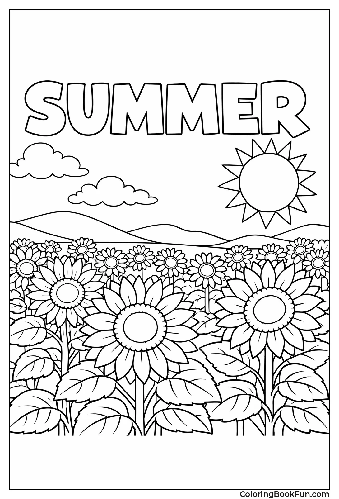 Vast Sunflower Field Landscape