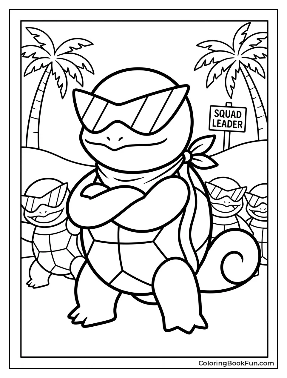 Squirtle in Cool Sunglasses