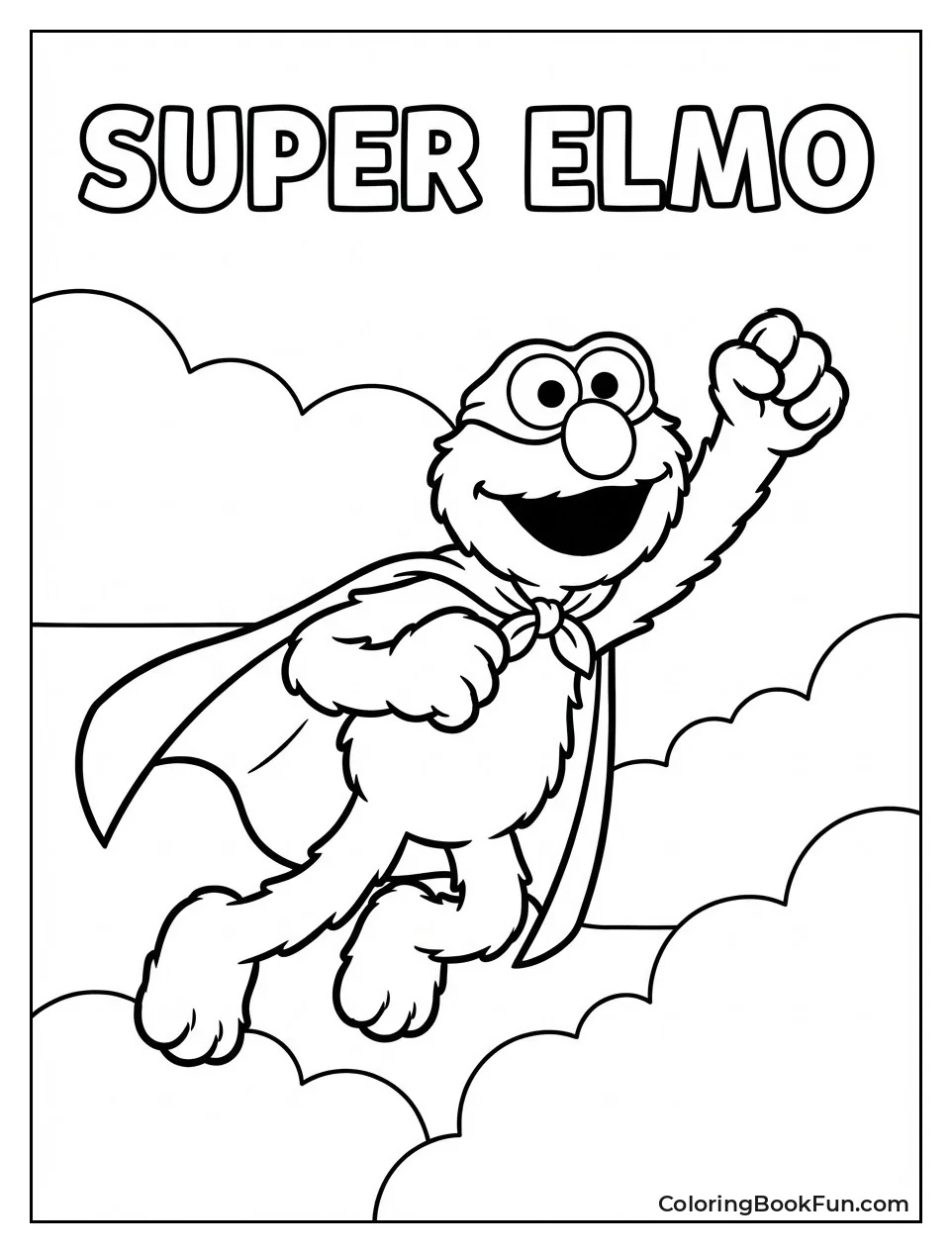 Super Elmo Flies High