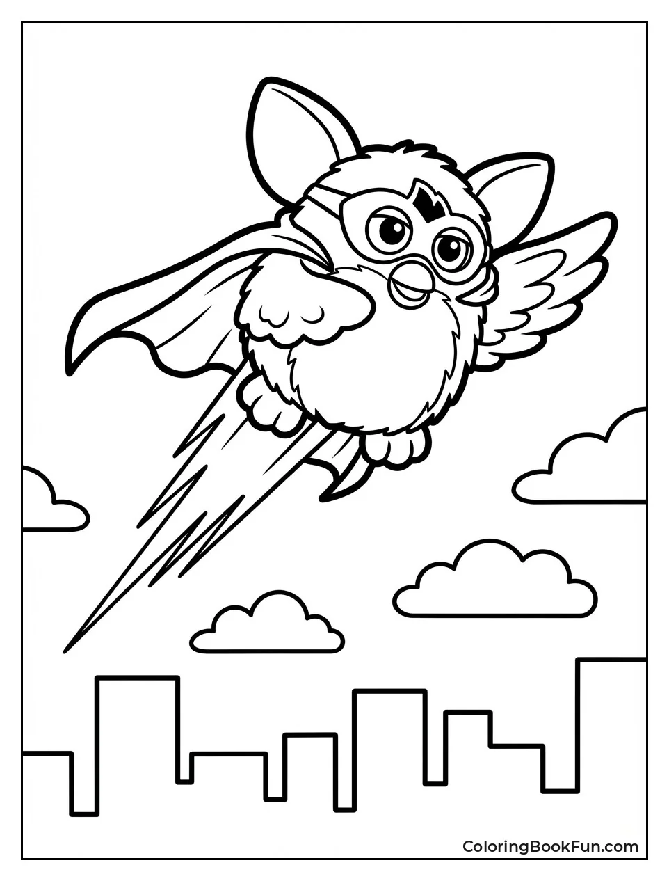 Superhero Furby Flying Cape