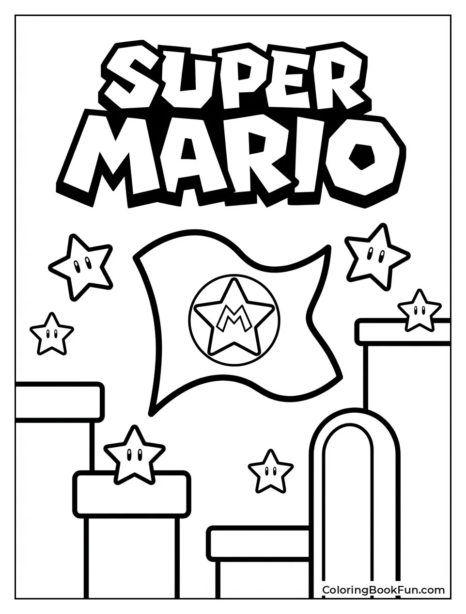 Super Mario Logo Shines Bright