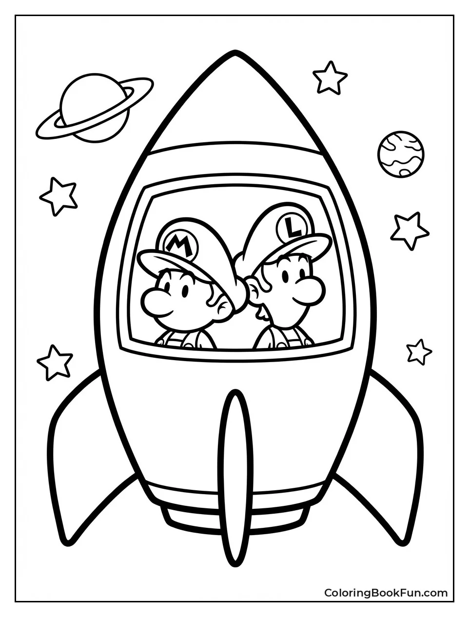 Baby Mario Rockets through Space