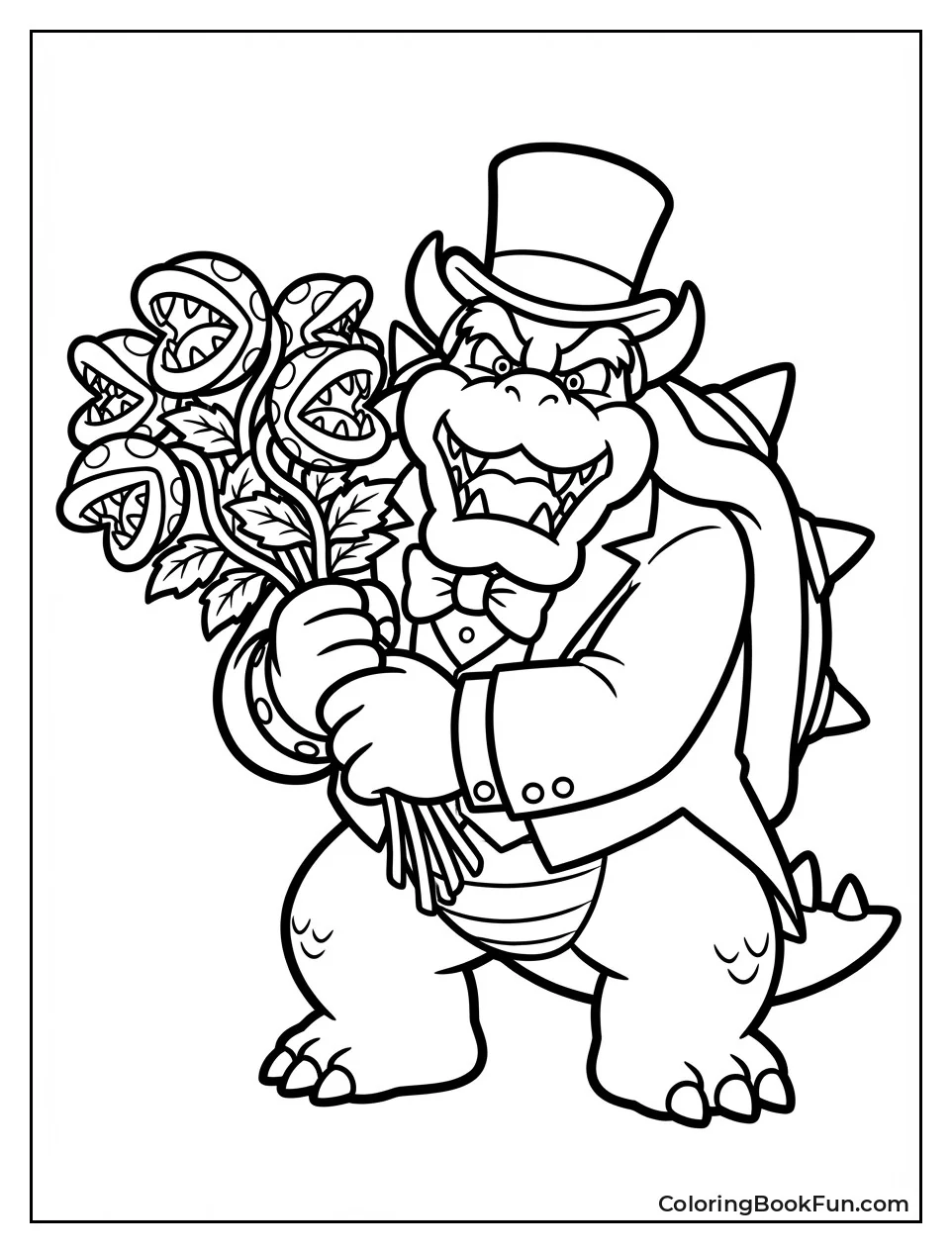 Bowser Wears Wedding Tuxedo