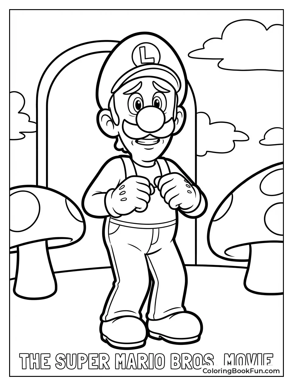 Nervous Luigi with Shy Smile