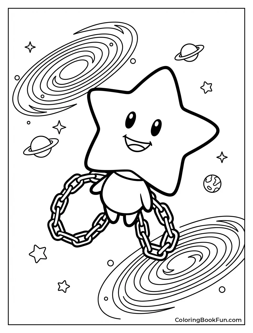 Cute Lumalee in Galaxy