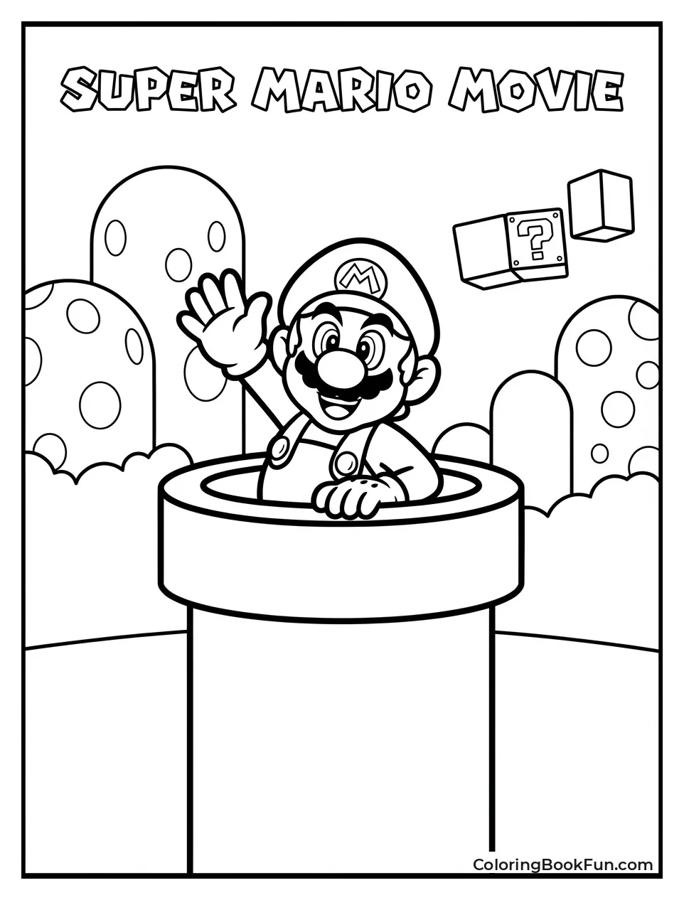 Mario Emerges from Warp Pipe