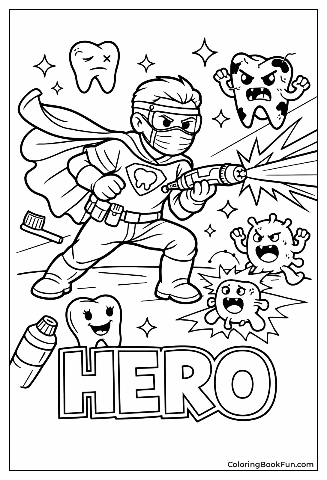 Superhero Dentist Fights Cavities