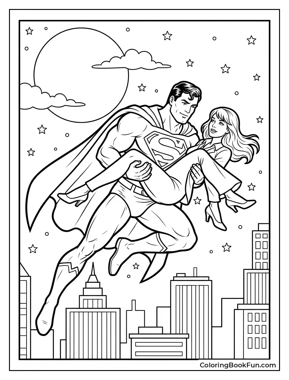 Superman Flies Lois