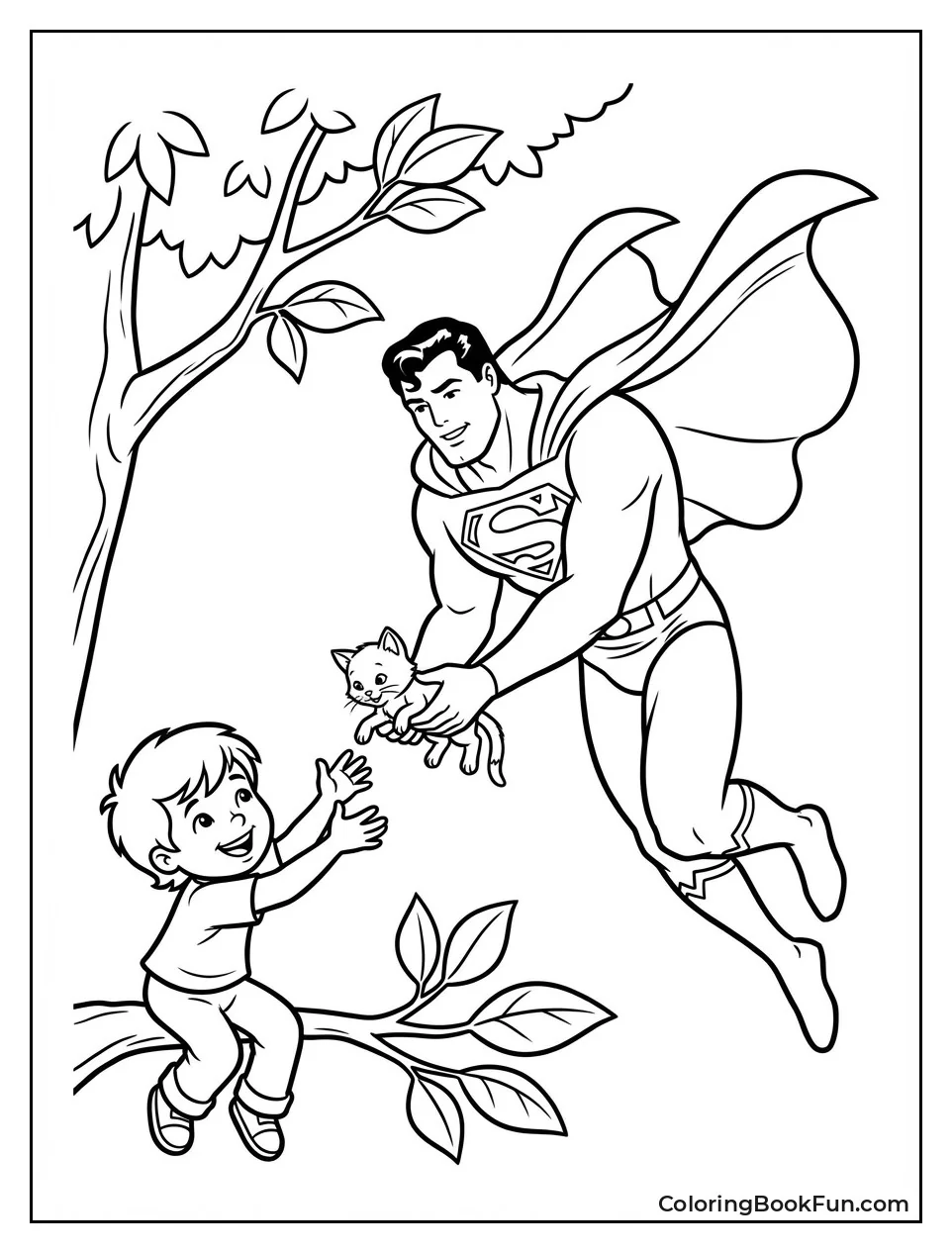 Superman Saves Kitten