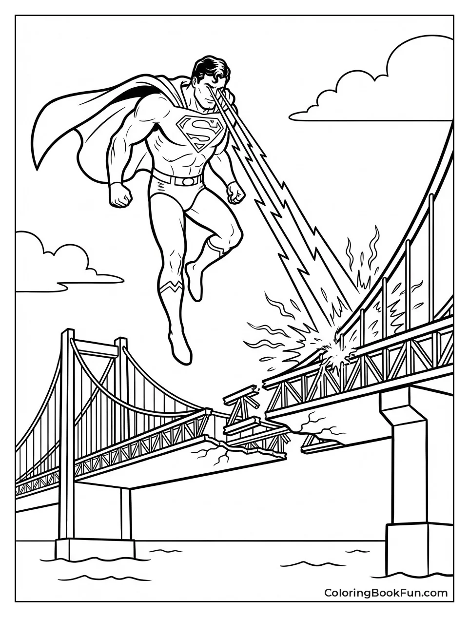 Superman Welds Bridge