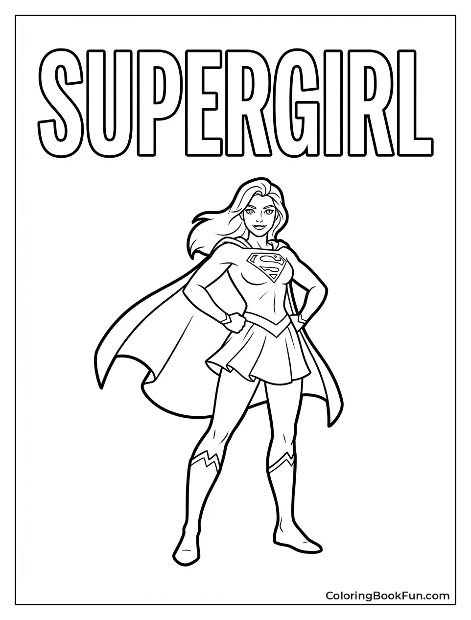 Powerful Supergirl Pose