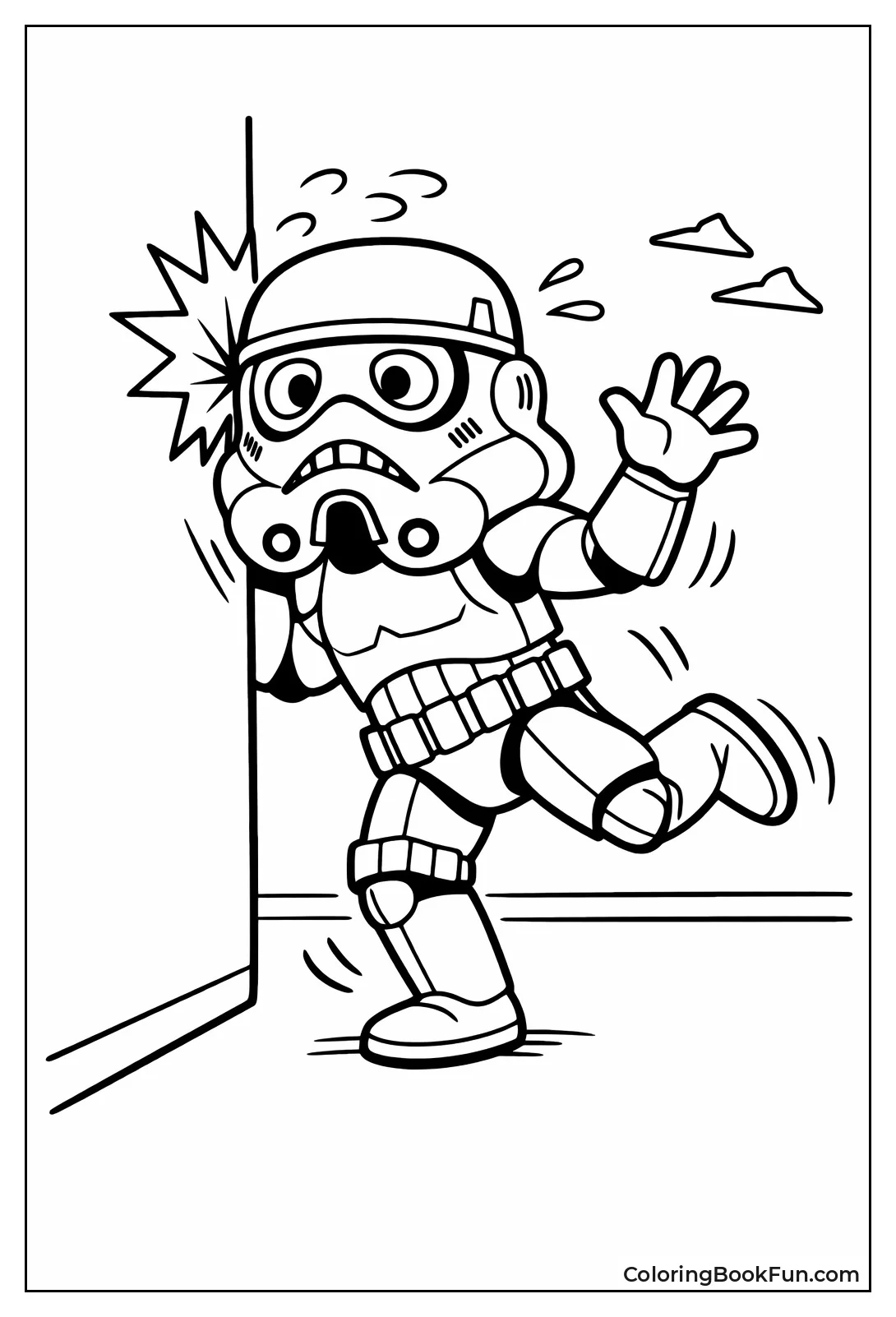 Surprised Stormtrooper Hits Wall