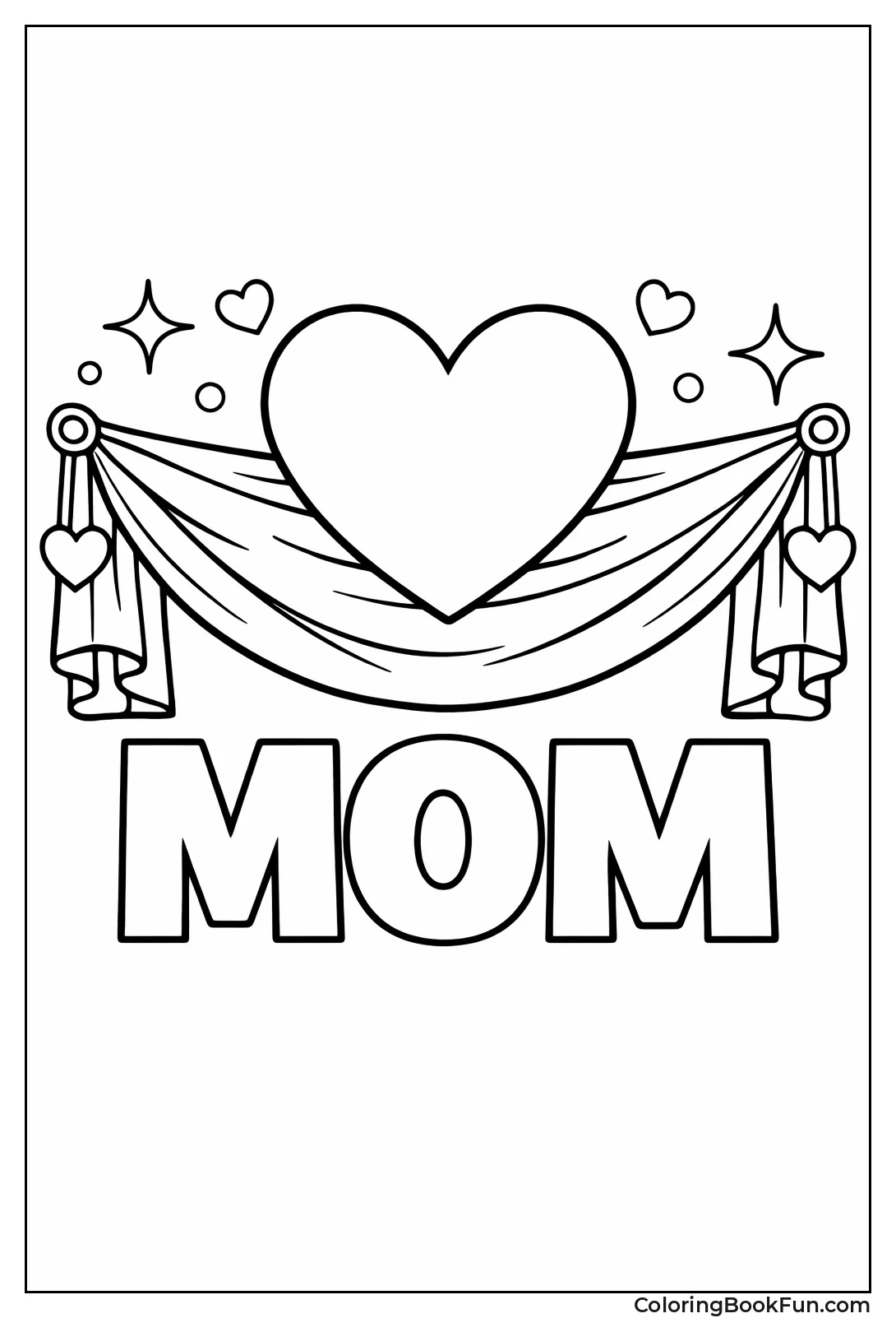 Banner Swag with Heart