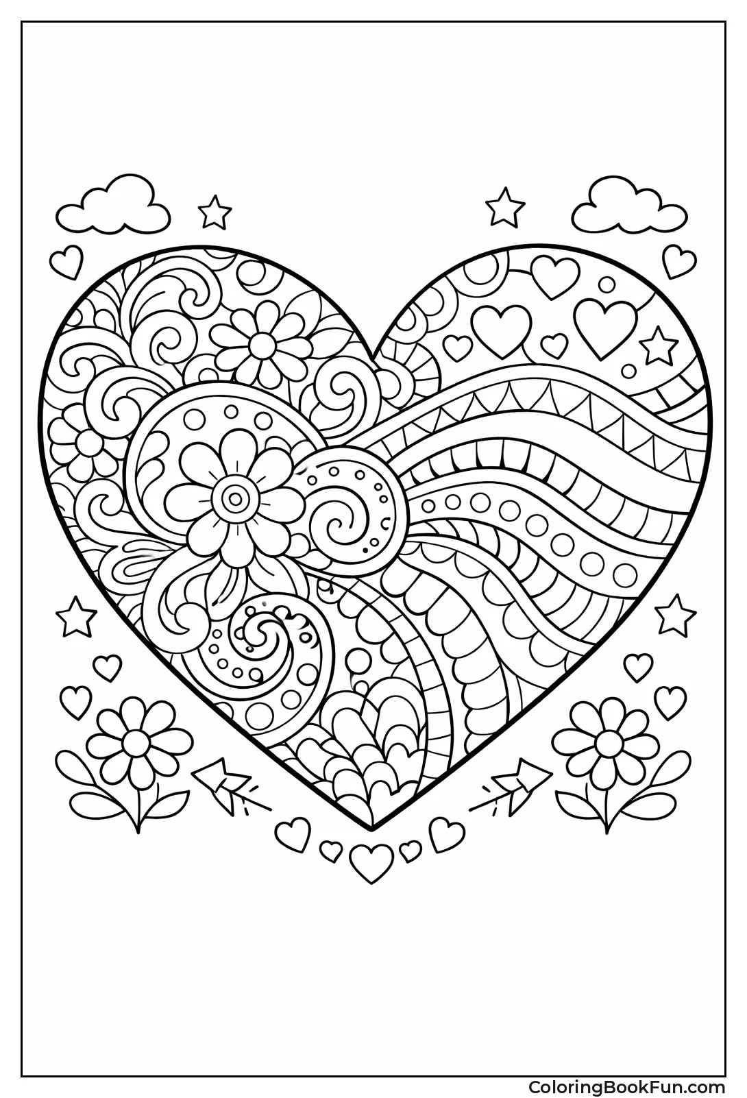 Swirling Patterns in Heart