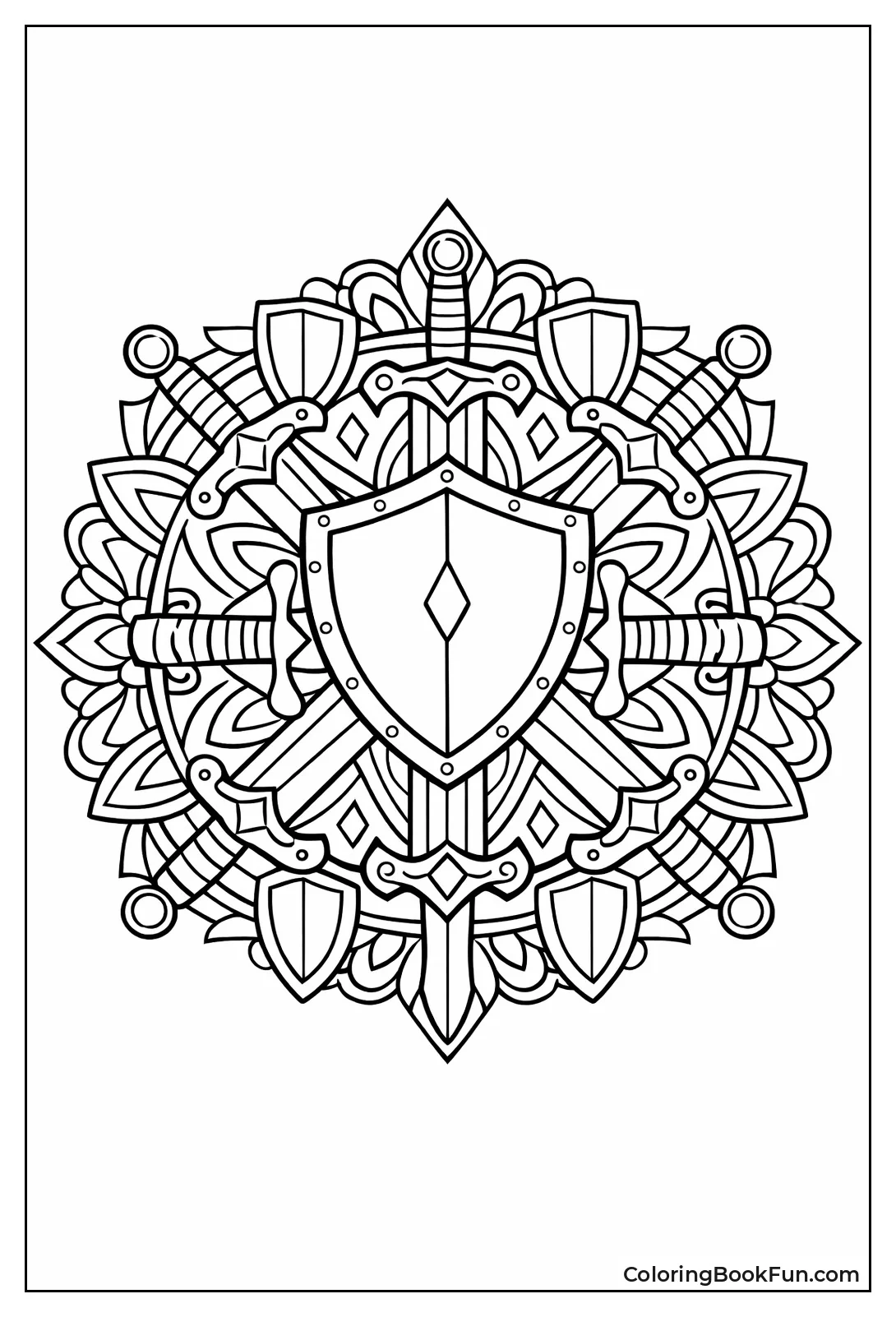 Sword Mandala Pattern