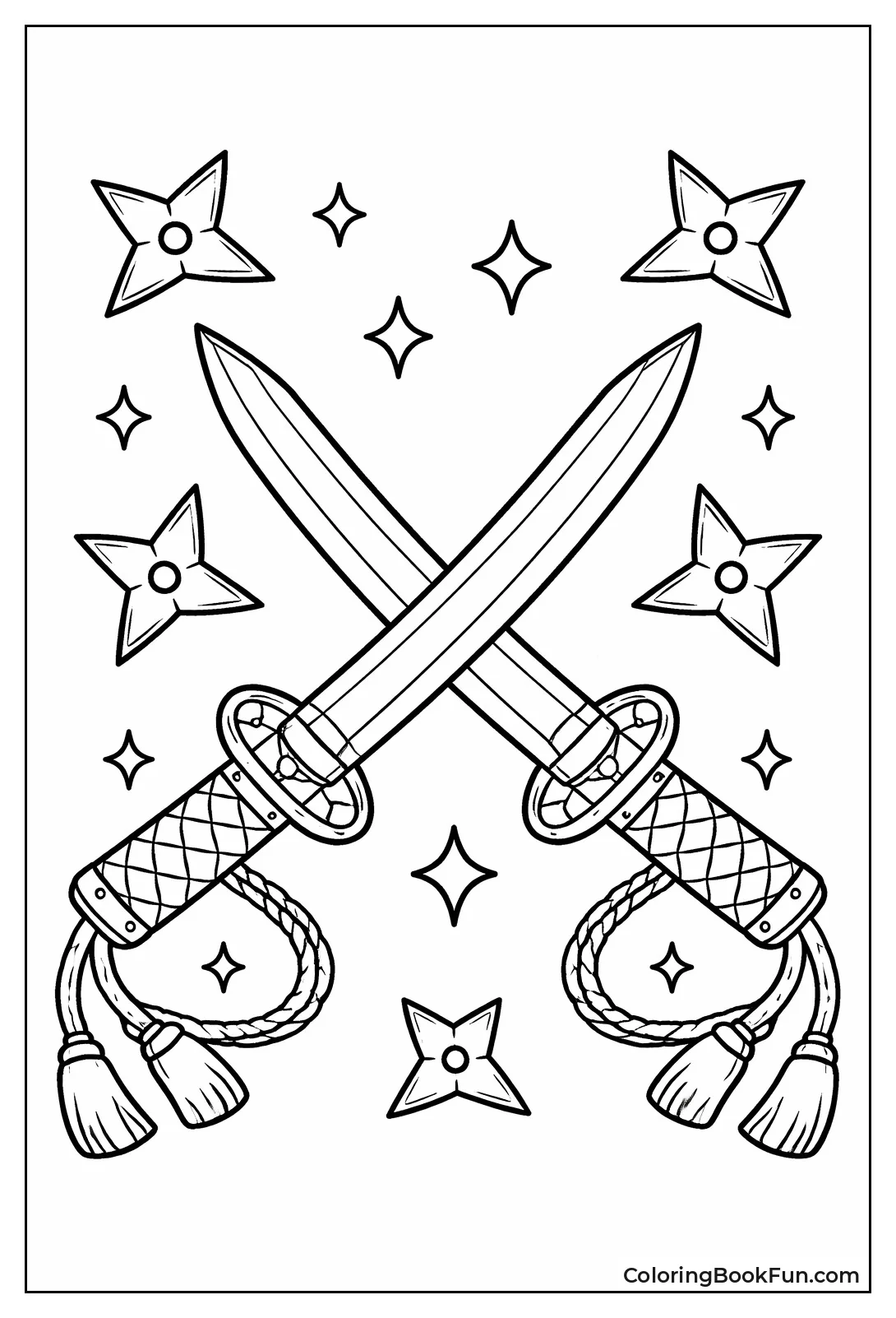 Crossed Ninja Wakizashi