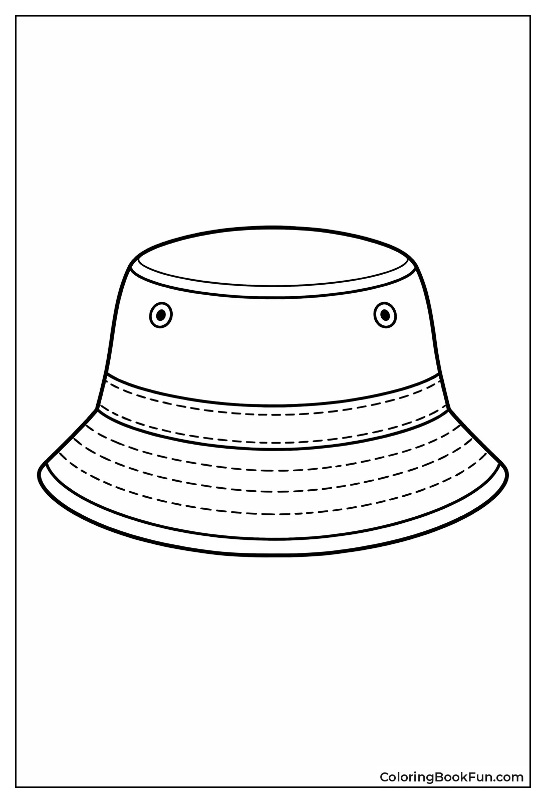 Symmetrical Bucket Hat Front