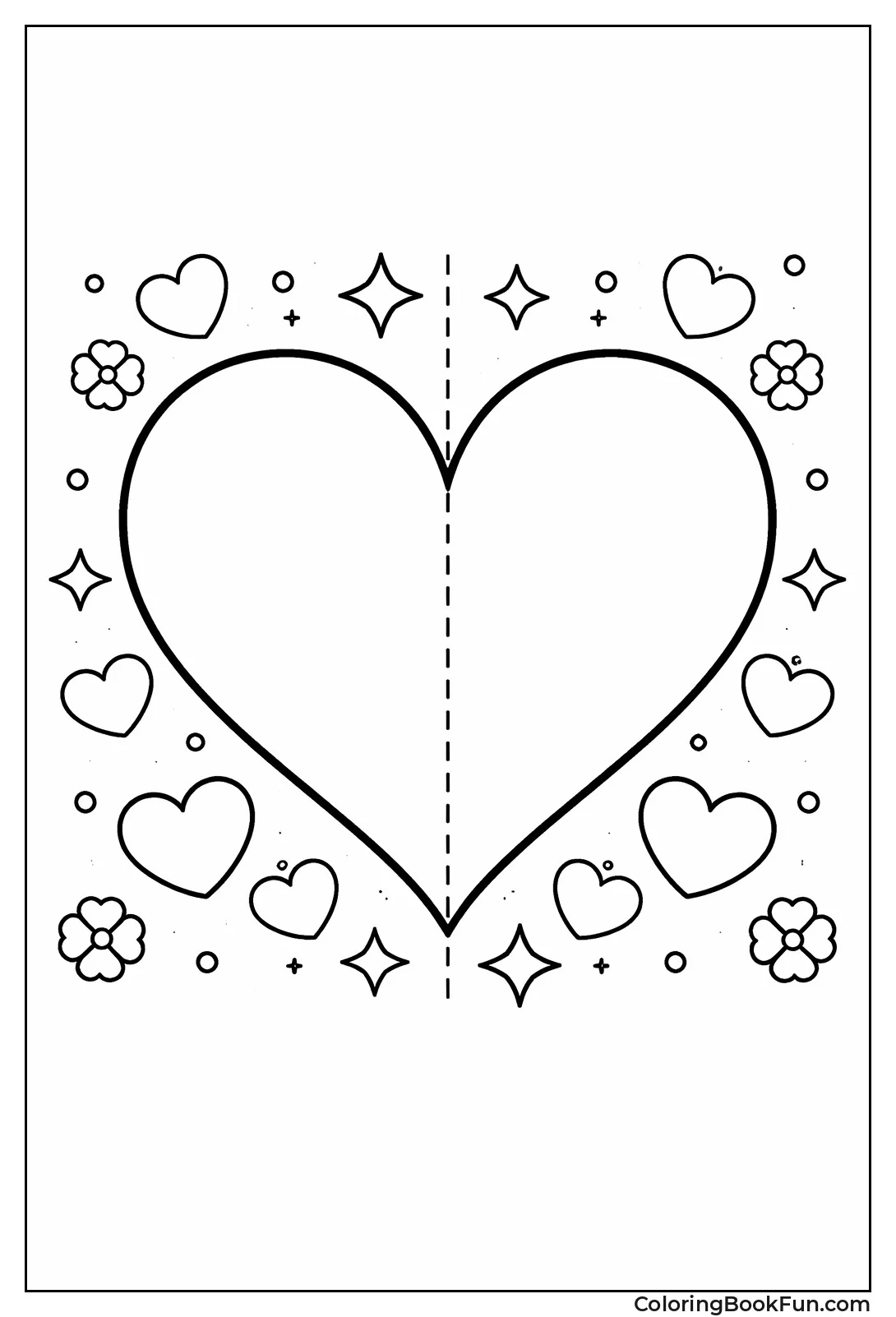 Perfect Mirror Heart Shape