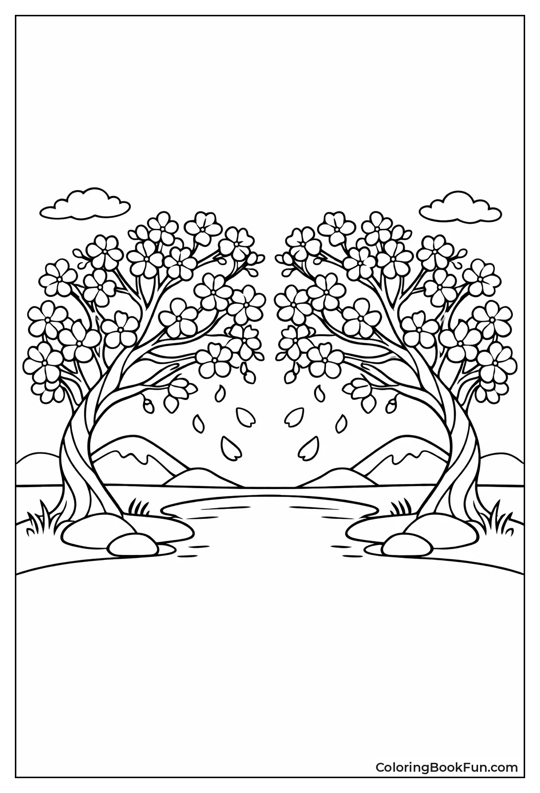 Symmetrical Sakura Pair