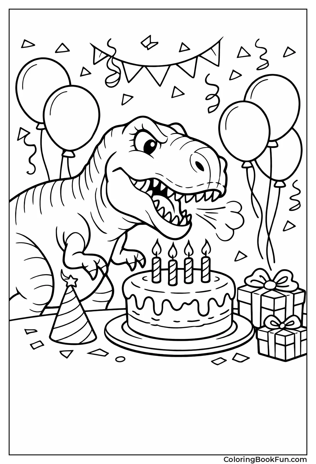 T-Rex at Birthday Party