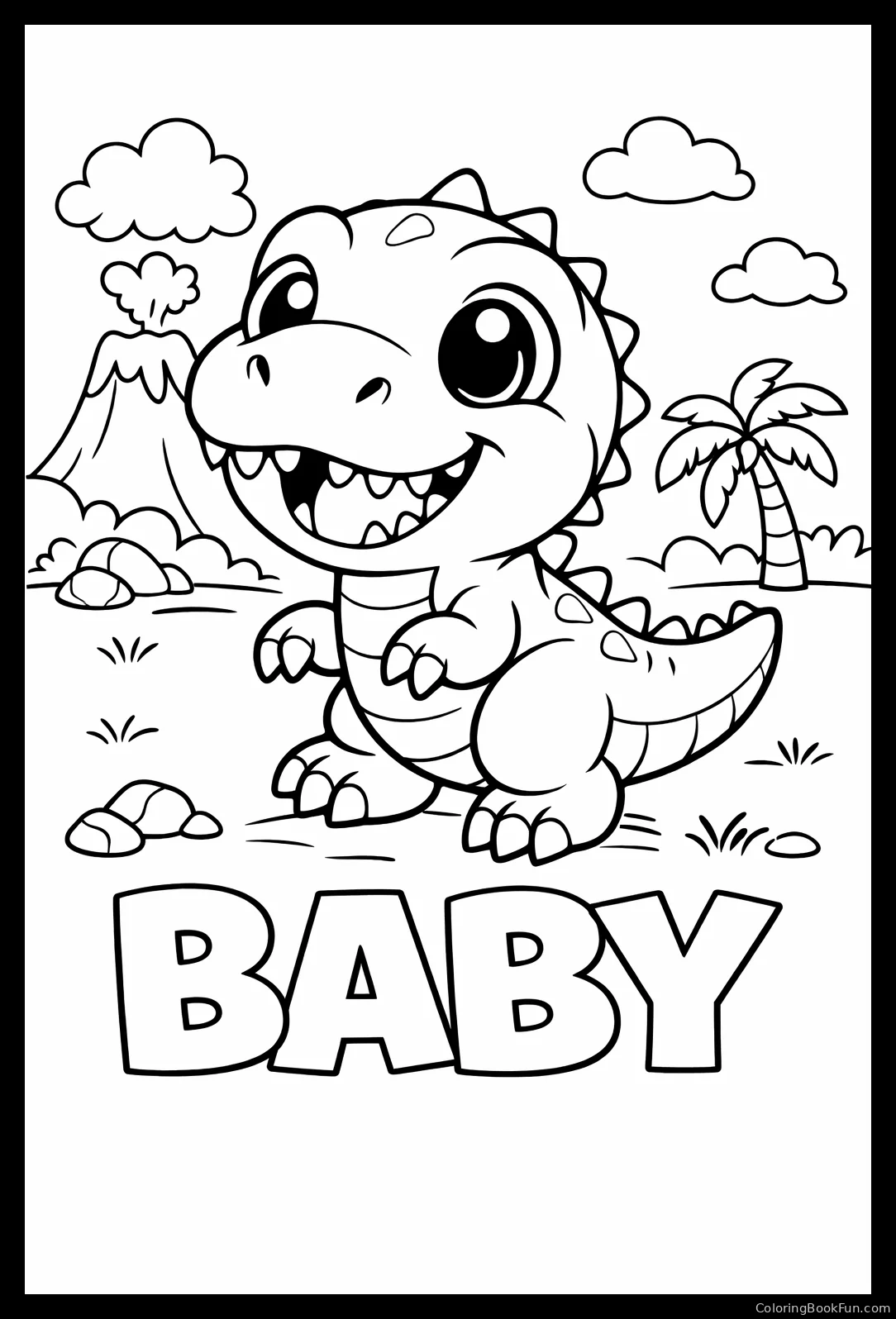 Cute Baby T-Rex Plays