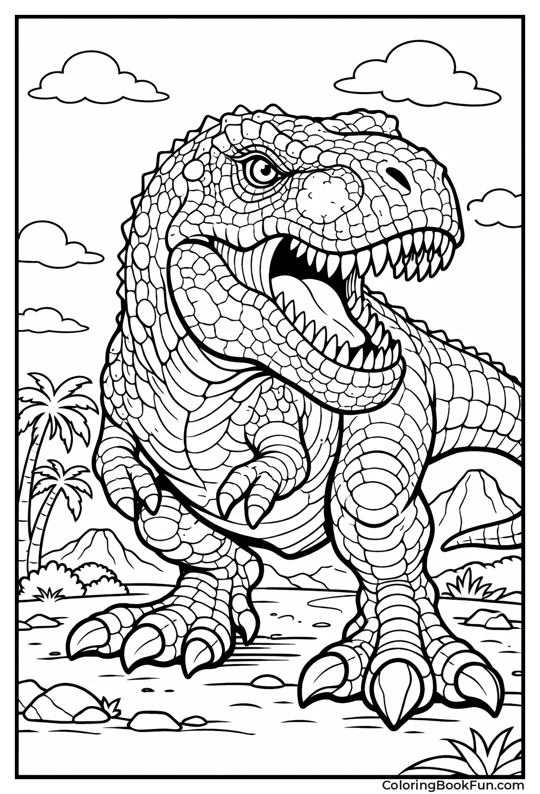 T-Rex with Detailed Skin