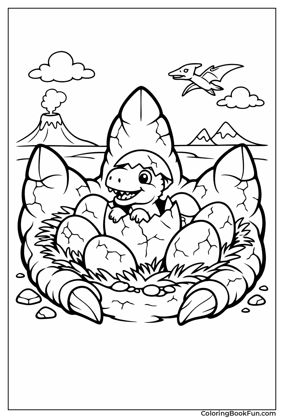 T-Rex Egg Nest Hatches