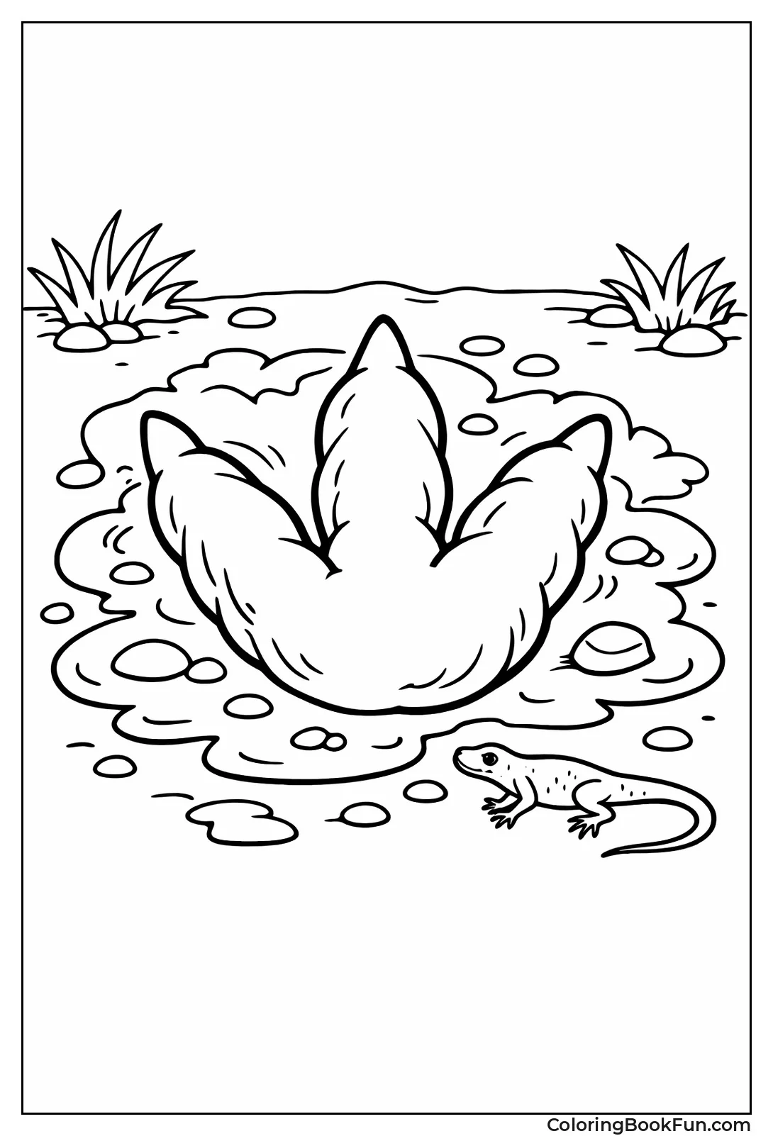 Giant T-Rex Footprint