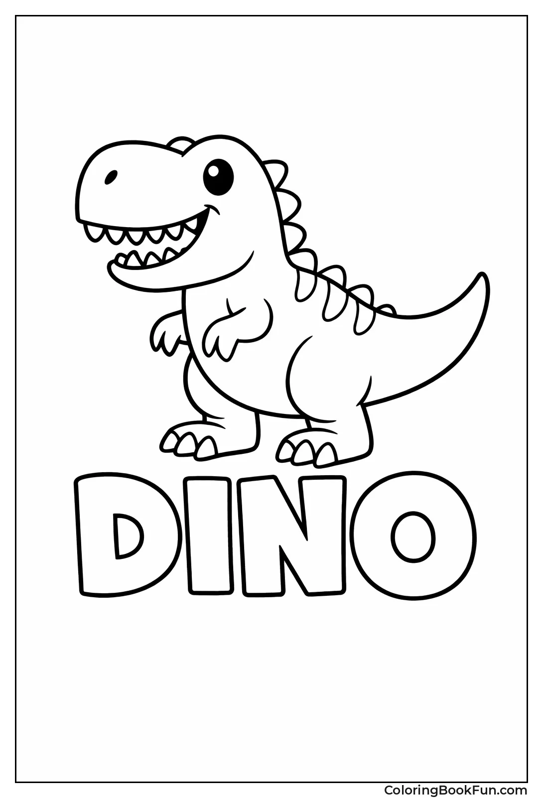 Simple Smiling T-Rex