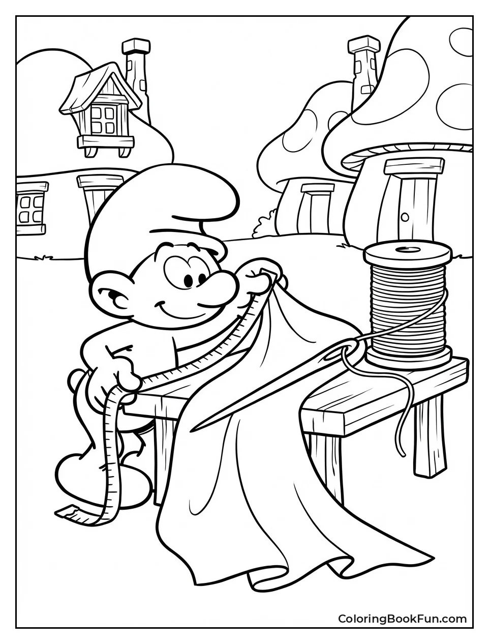 Tailor Measures White Fabric