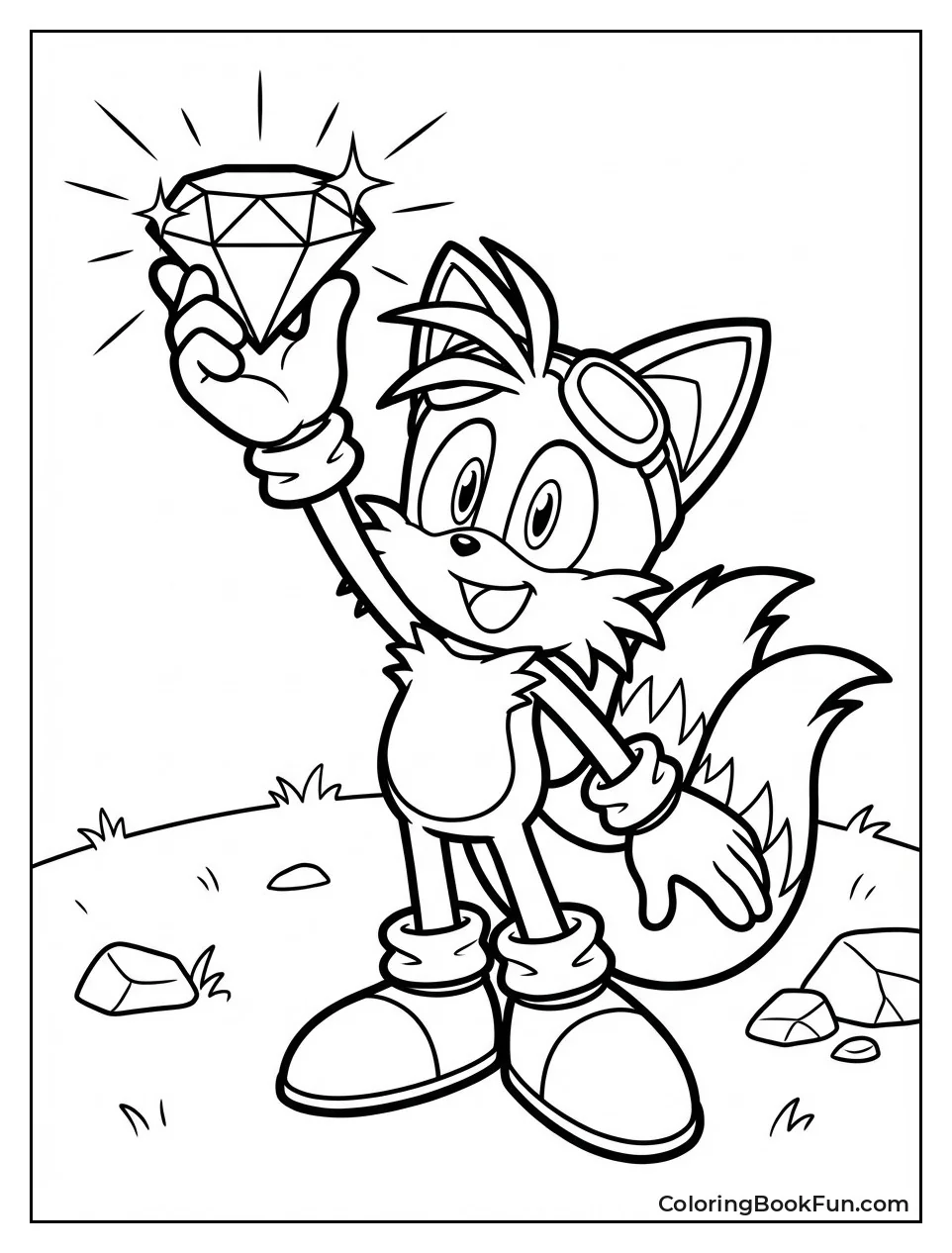 Tails Holds Chaos Emerald