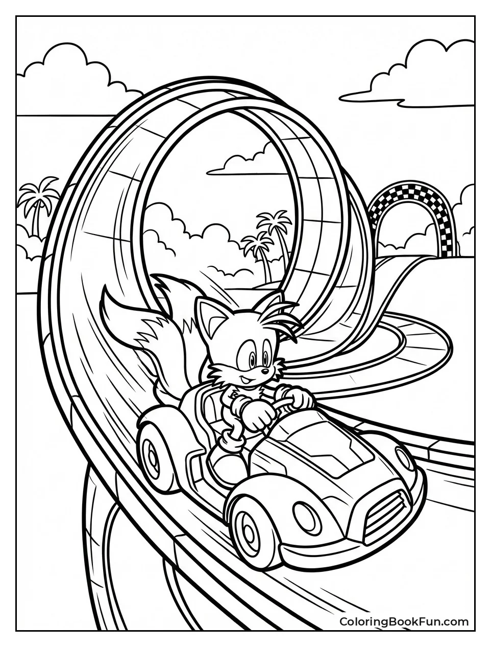 Tails Races Cyclone Gear