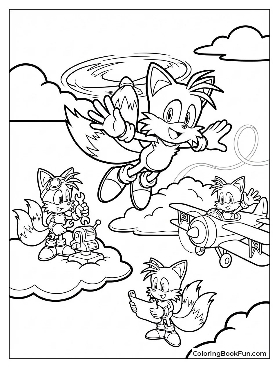 Tails Flies and Plays