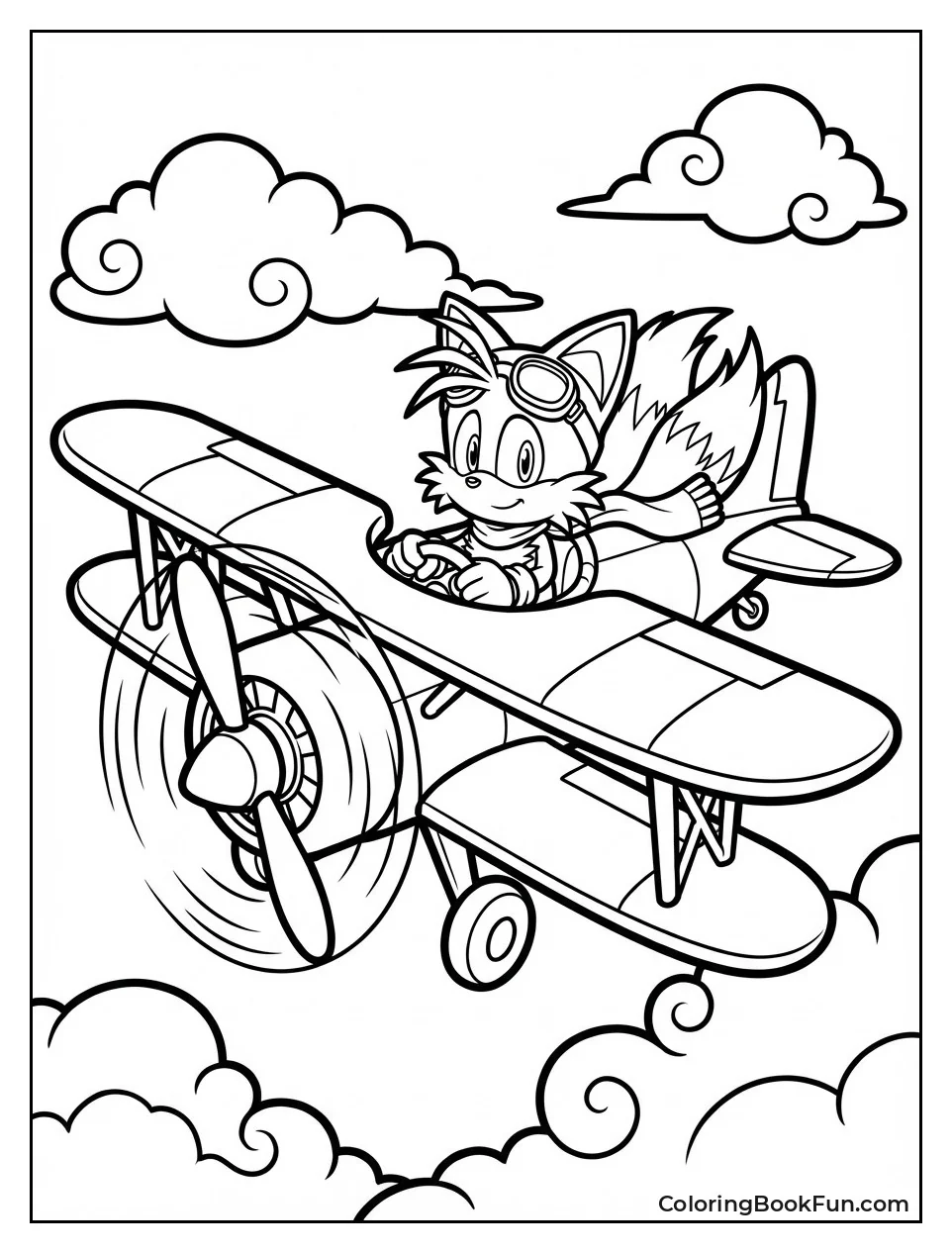 Tails Pilots Red Tornado