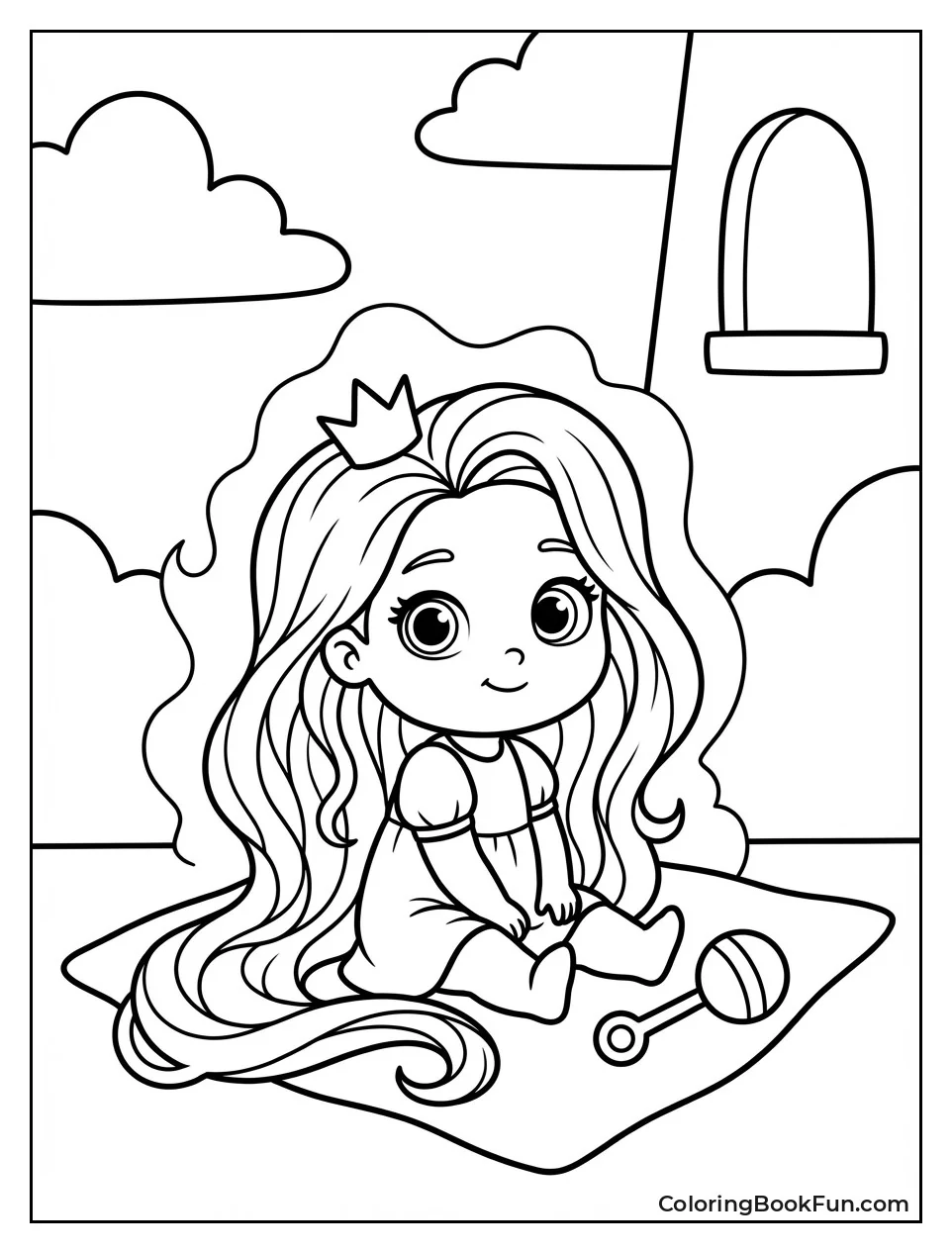 Baby Rapunzel Glowing Hair