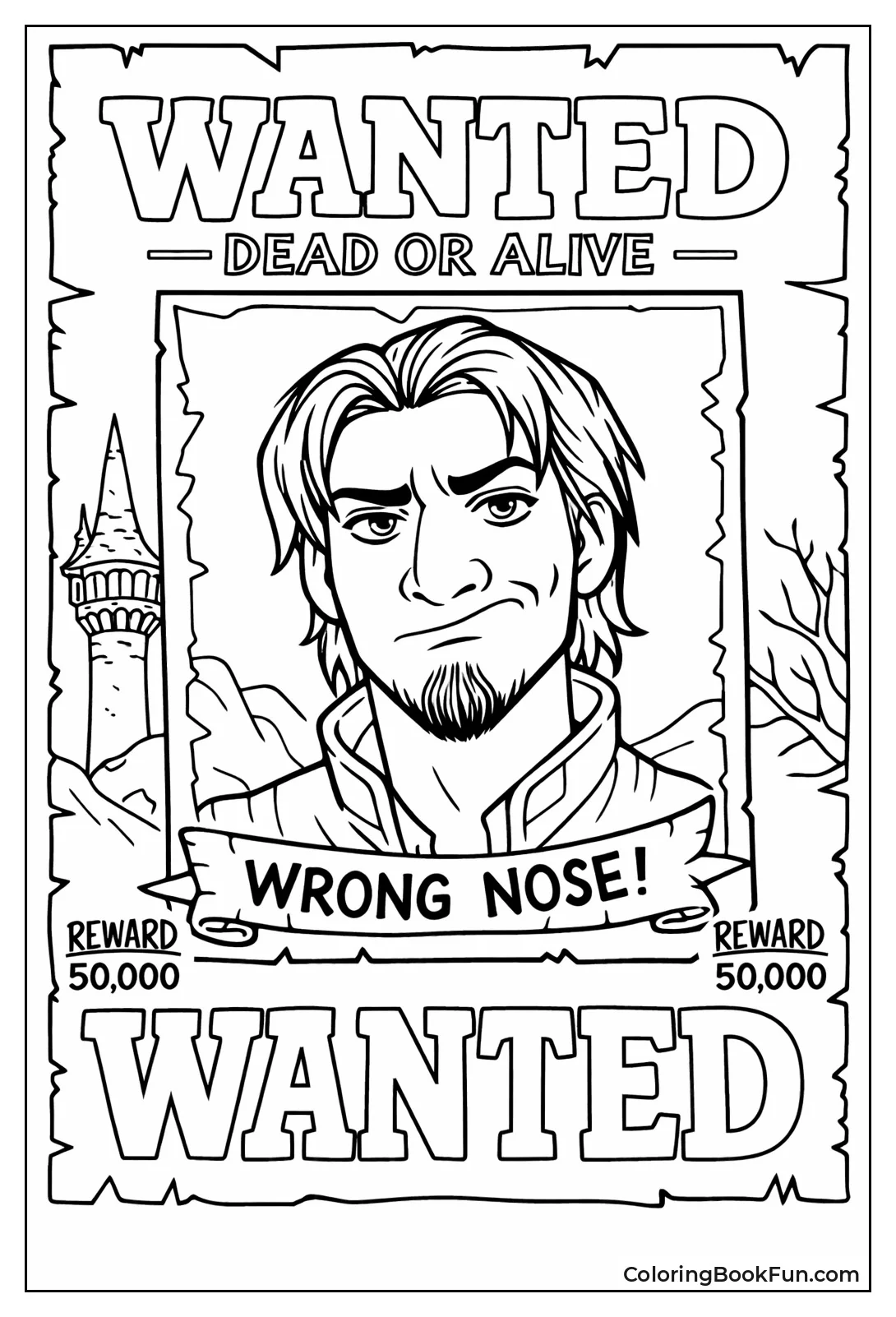 Flynn's Funny Wanted Poster