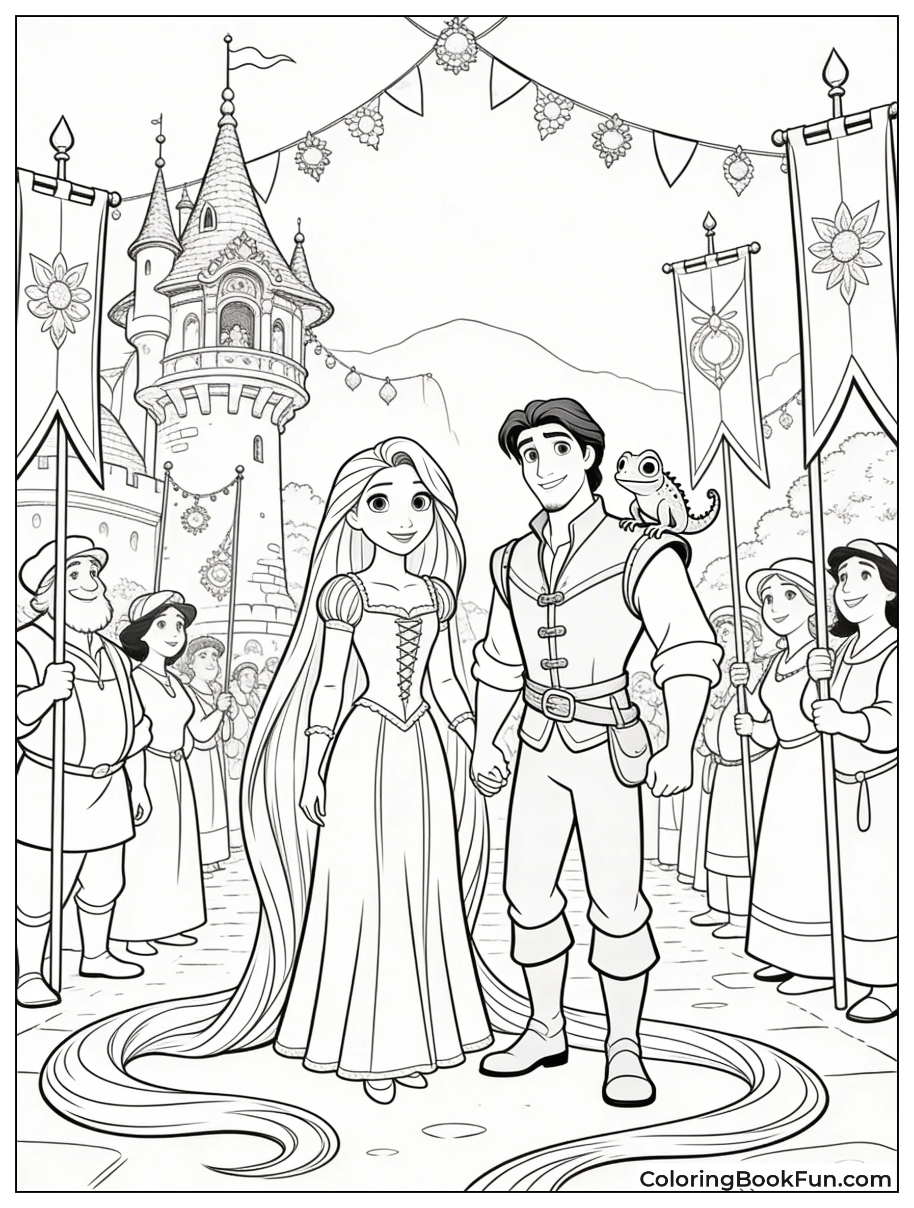 Kingdom Celebrates Rapunzel's Return
